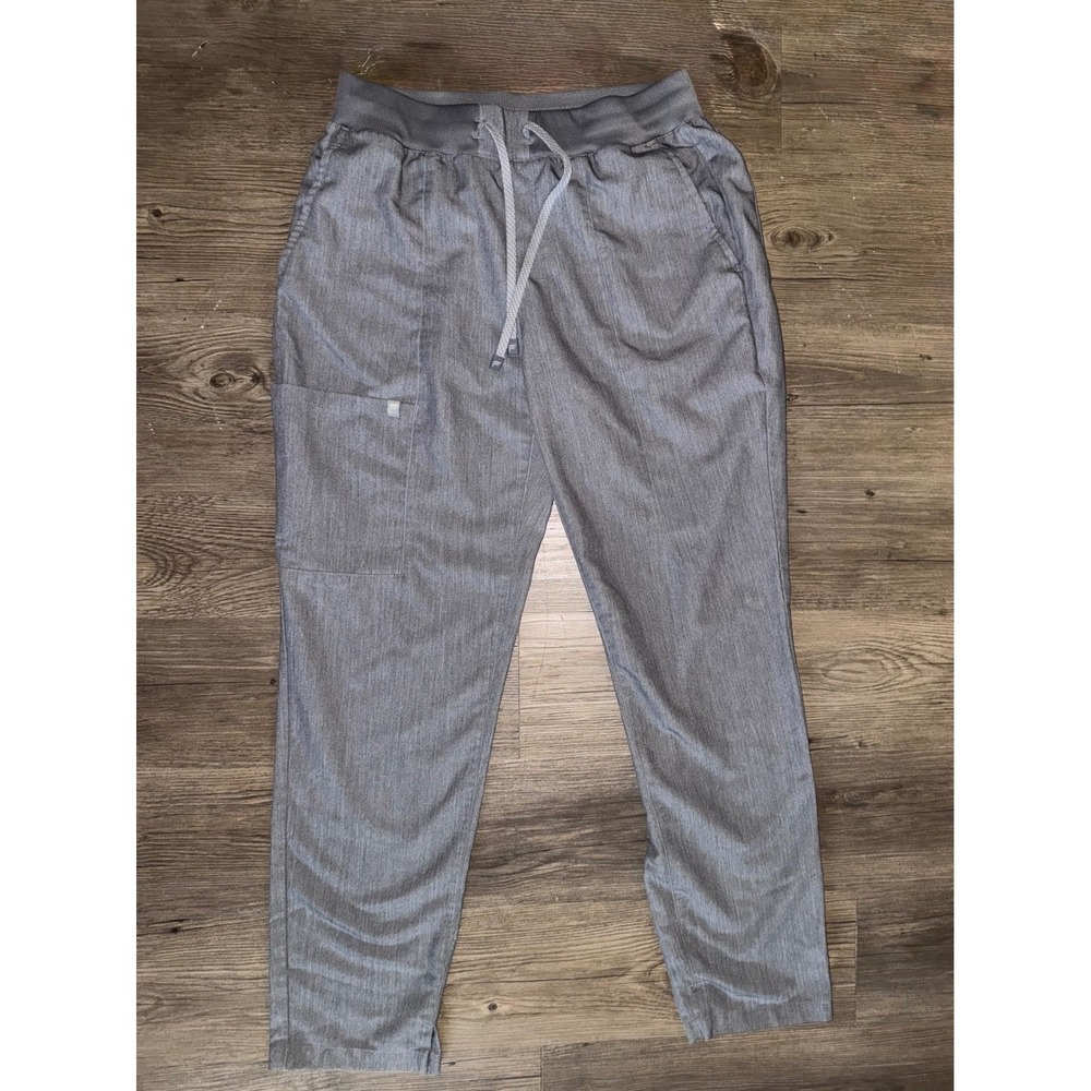 Fabletics Gray Heathered Scrub Jogger Pants Womens Medium